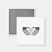 Aimant Til Death - Skeleton Heart Hands (Recto/Verso)