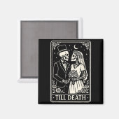 Aimant Till Death Skeleton Love Couples Gothic Wedding Br (Recto/Verso)