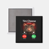 Aimant Tim Cheese appelle drôle Gen Z Brainrot Meme (Recto/Verso)