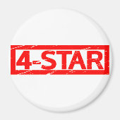 Aimant Timbre 4 étoiles (Devant)