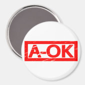 Aimant Timbre A-OK (Recto/Verso)