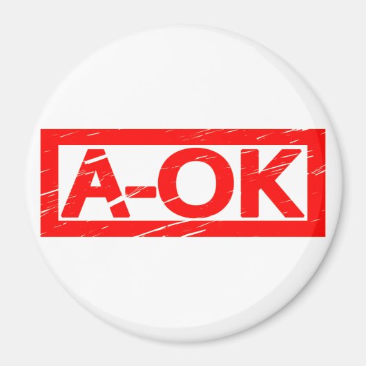 Aimant Timbre A-OK (Devant)