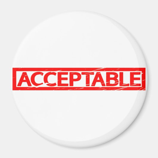 Aimant Timbre acceptable (Devant)
