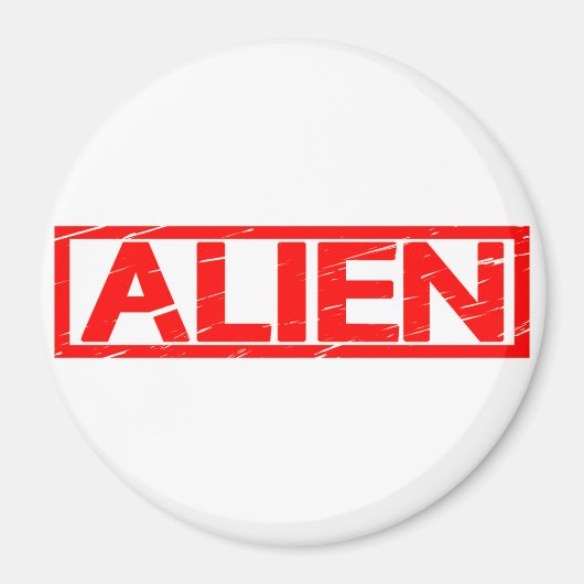 Aimant Timbre Alien (Devant)