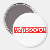 Aimant Timbre anti-social (Recto/Verso)