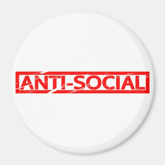 Aimant Timbre anti-social (Devant)