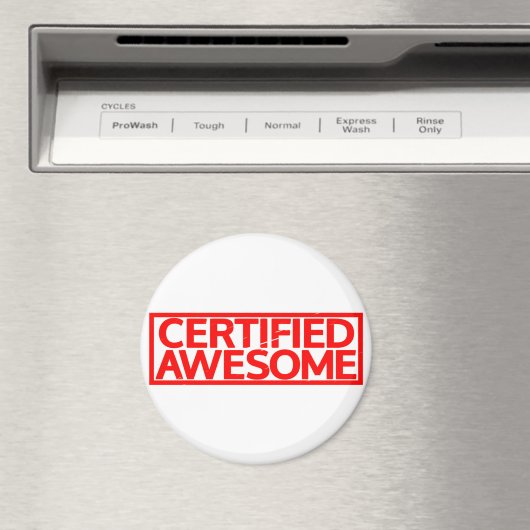 Aimant Timbre Awesome Certifié (In Situ (Lave-vaisselle))