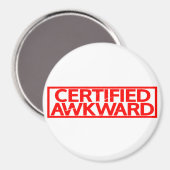Aimant Timbre Awkward Certifié (Recto/Verso)