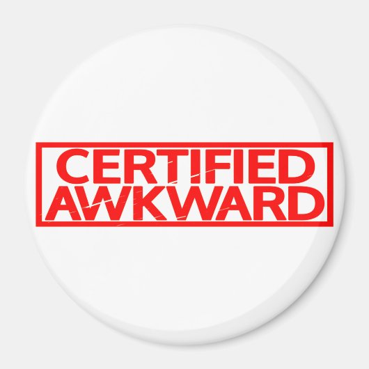 Aimant Timbre Awkward Certifié (Devant)