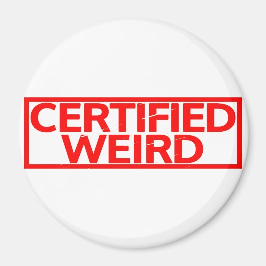 Aimant Timbre bizarre certifié (Devant)