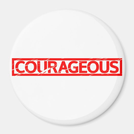 Aimant Timbre courageux (Devant)