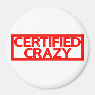 Aimant Timbre Crazy certifié