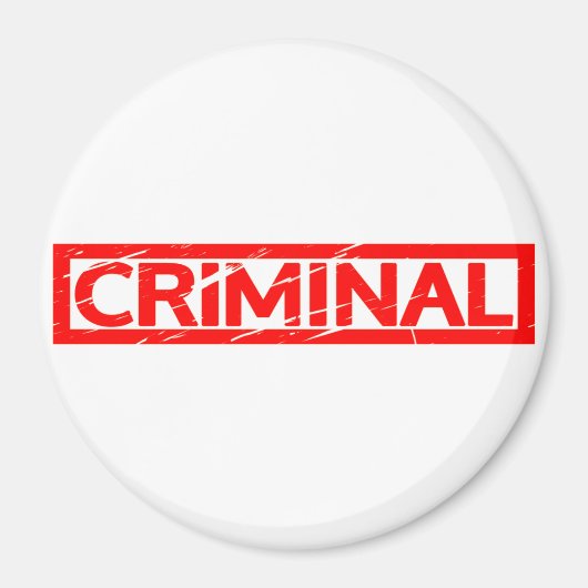 Aimant Timbre criminel (Devant)