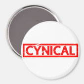 Aimant Timbre cynique (Recto/Verso)
