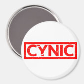 Aimant Timbre cynique (Recto/Verso)