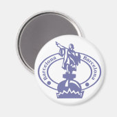 Aimant Timbre de Barcelone (Recto/Verso)