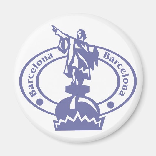 Aimant Timbre de Barcelone (Devant)