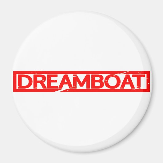 Aimant Timbre de bateau de rêve (Devant)
