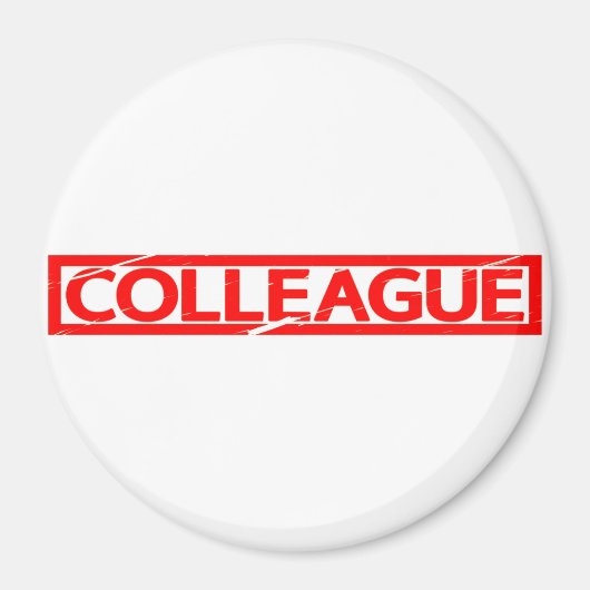 Aimant Timbre de collègue (Devant)
