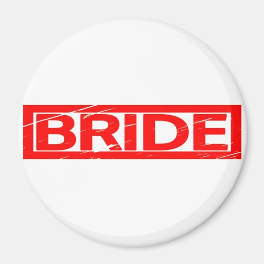 Aimant Timbre de la mariée (Devant)