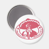 Aimant Timbre de Mexico (Recto/Verso)