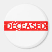 Aimant Timbre décédé (Devant)