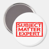 Aimant Timbre expert du sujet (Recto/Verso)