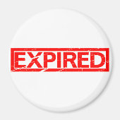 Aimant Timbre expiré (Devant)