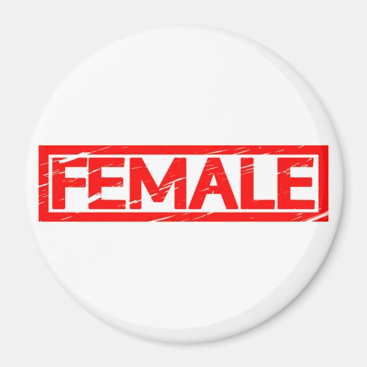 Aimant Timbre féminin (Devant)
