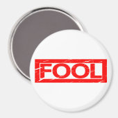 Aimant Timbre idiot (Recto/Verso)