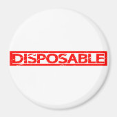 Aimant Timbre jetable (Devant)