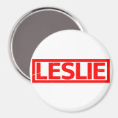 Aimant Timbre Leslie (Recto/Verso)