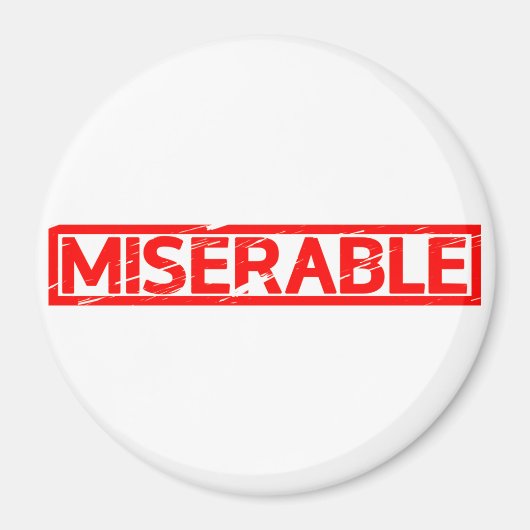 Aimant Timbre misérable (Devant)
