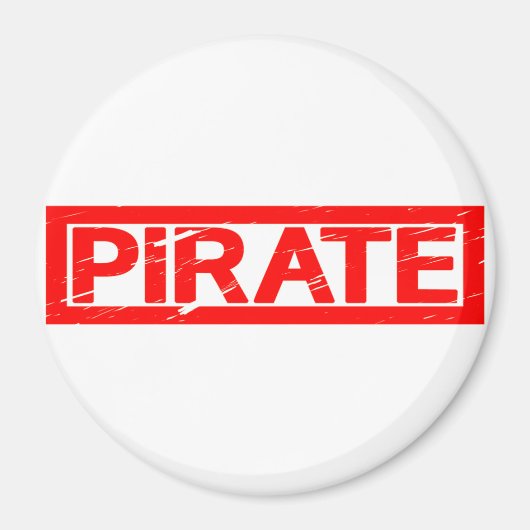 Aimant Timbre pirate (Devant)
