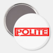 Aimant Timbre poli (Recto/Verso)