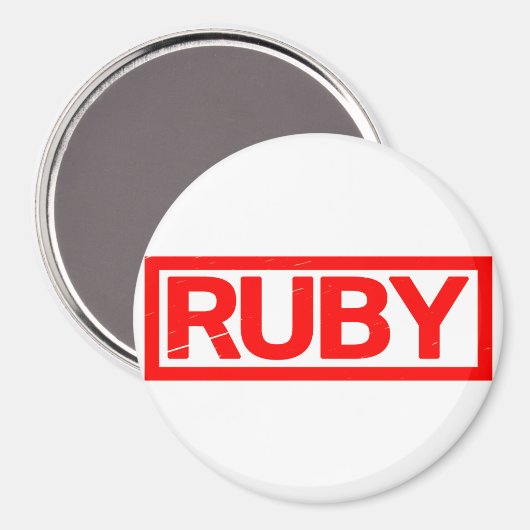 Aimant Timbre Ruby (Recto/Verso)