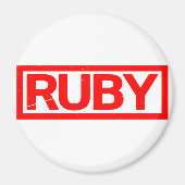 Aimant Timbre Ruby (Devant)