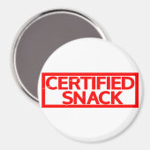Aimant Timbre Snack Certifié (Recto/Verso)