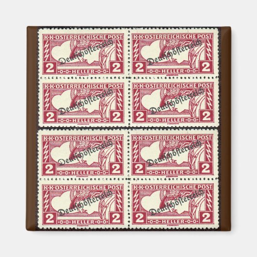 Aimant Timbres annulés autrichiens (Devant)