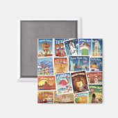 Aimant Timbres De Postage Aux États-Unis (Recto/Verso)