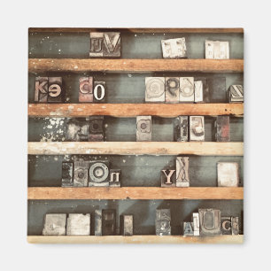 Aimant timbres d'imprimerie anciens