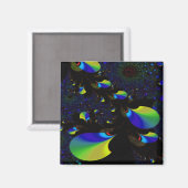 Aimant "Time And Space Number One" ~ Art Abstrait Imprime (Recto/Verso)