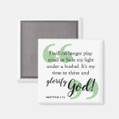 Aimant TIME TO SHINE Positive Christian Affirmation (Recto/Verso)