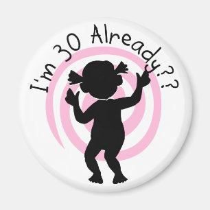 Aimant Time Warp 30 T-shirts et cadeaux