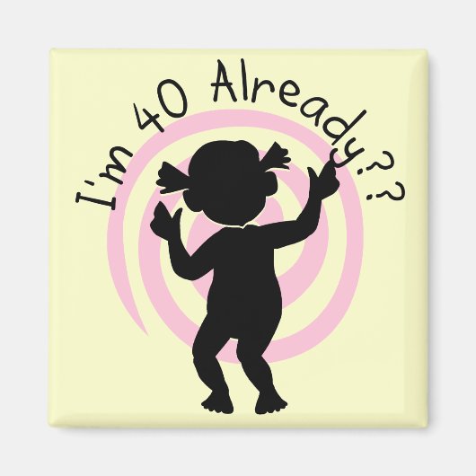 Aimant Time Warp 40 T-shirts et cadeaux (Devant)