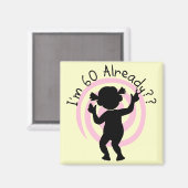 Aimant Time Warp 60 T-shirts et cadeaux (Recto/Verso)