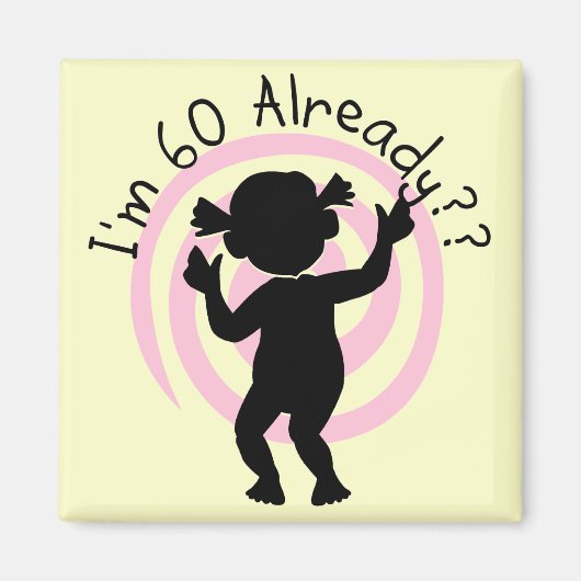 Aimant Time Warp 60 T-shirts et cadeaux (Devant)