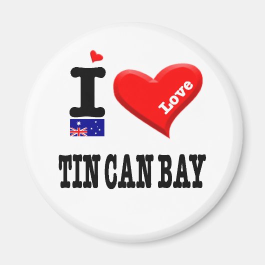 Aimant TIN CAN BAY - I Love (Devant)