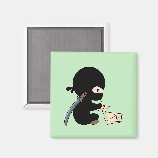 Aimant Tiny Ninja Fabriquant de l'Origami Papier Jetant É (Recto/Verso)