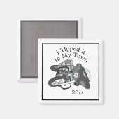 Aimant Tipped it Motorcycle Bike Classic (Recto/Verso)